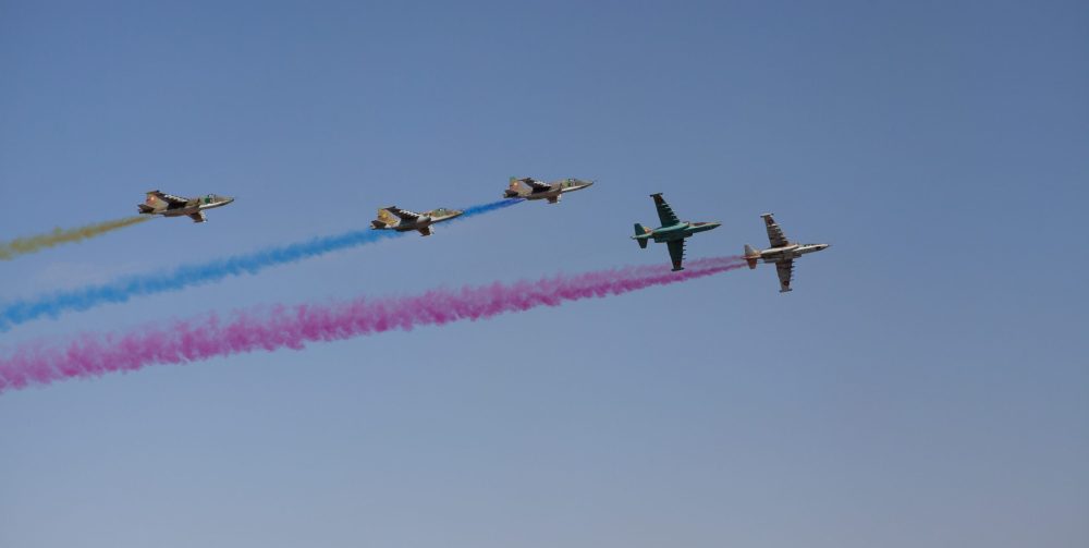 YEREVAN, ARMENIA - Oct 17, 2018: Units of Armenian Army during military exercises in Armenia